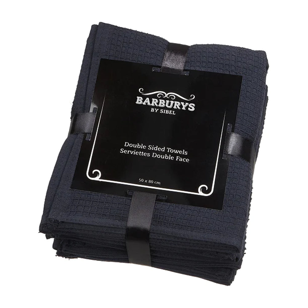[YC3500262] Barburys Serviettes Double Face Noirs