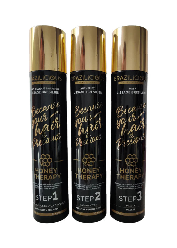 [69874] Brazilicious Honey Therapy 1L Kit