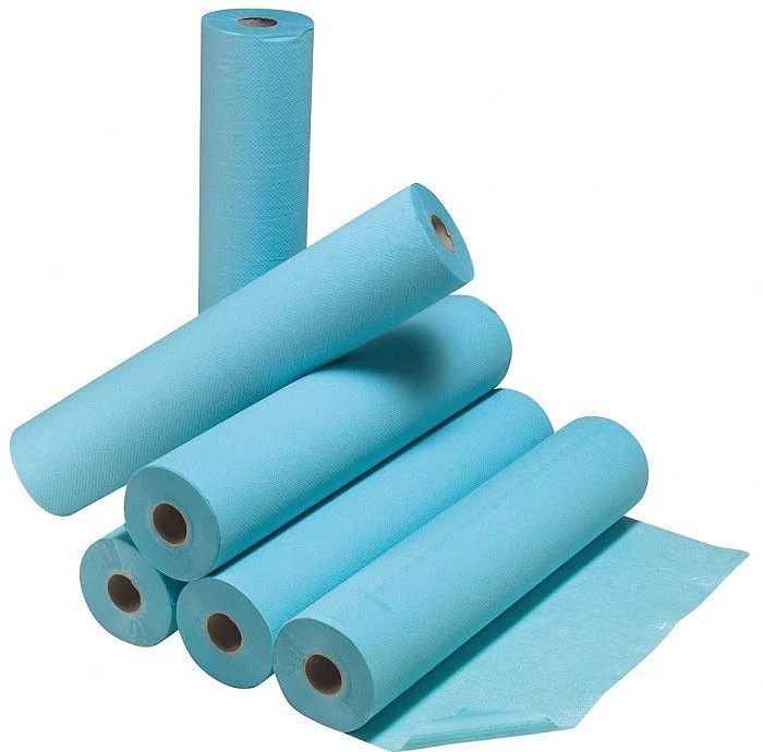 [864268] Drap d’examen plastifié bleu - 50 x 38 cm 180 Feuilles
