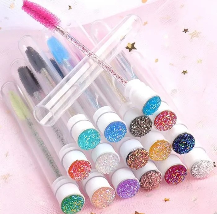 [1221] Goupillons pour extensions de cils Multi Color 10 Pcs