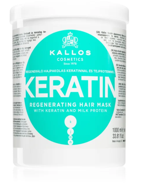 [8142] Kallos Keratin Hair Mask with milk proteins (1000 ml)