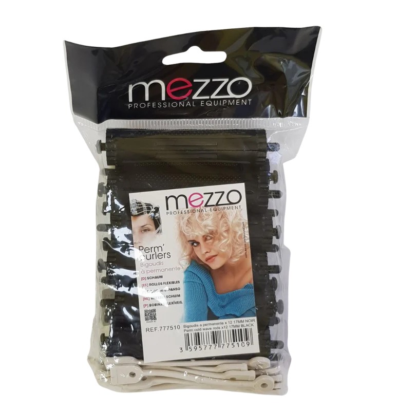 [887712399712] Mezzo Bigoudis a permanente noir 12pcs 17mm