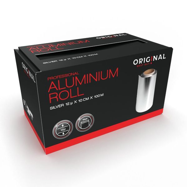 [P005018] OBB Alufoil Roll 12µ Silver 10cmx100m