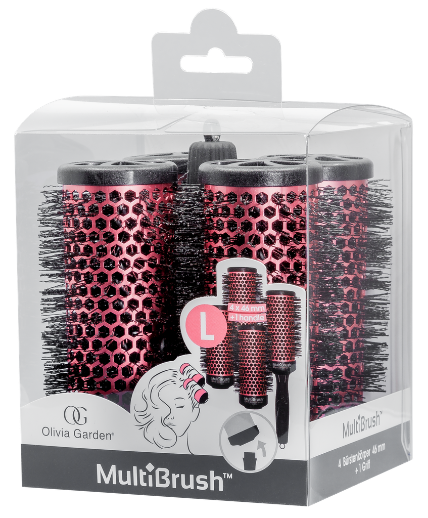 [YCTH46B] Olivia Garden Multibrush One Size Kit L 4 X 46 mm