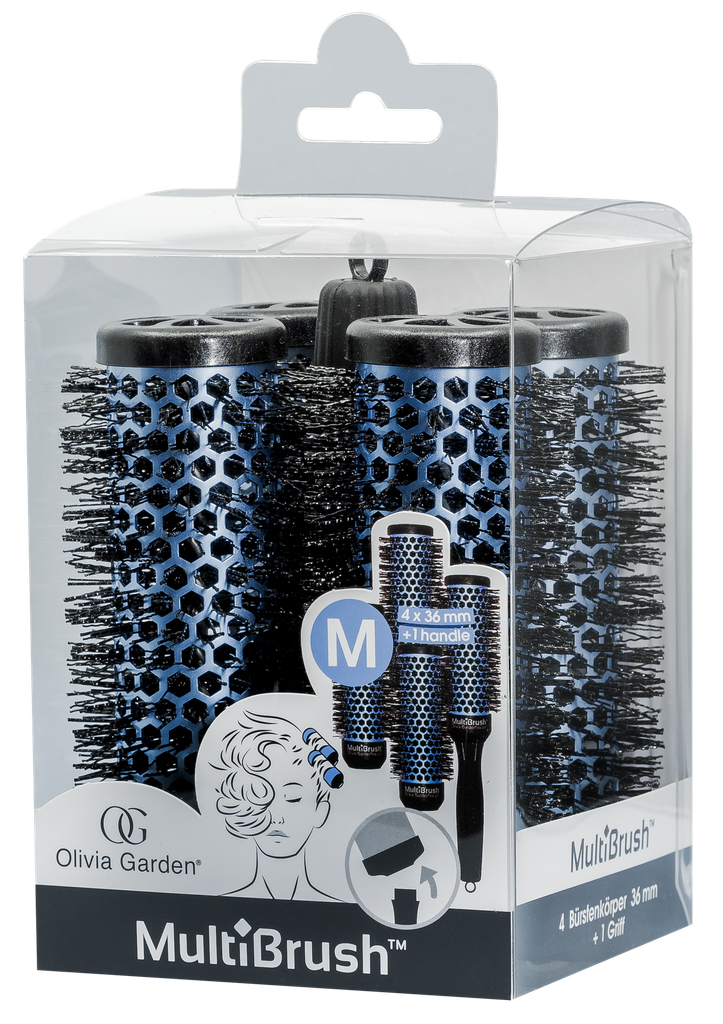 [YCTH36B] Olivia Garden Multibrush One Size Kit M 4 X 36 mm