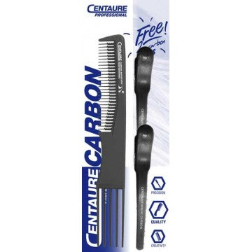 [YC345536] Peigne Centaure Carbon Extra 19.5cm Fourch Avec 2Pinces