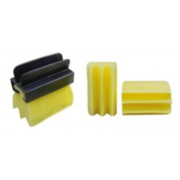[YC761613] Satur Brun Avec 3 Eponges Jaunes