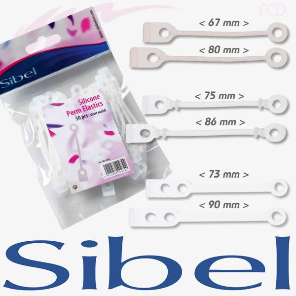 [YC4020022] Sibel Elastiques Permanente En Silicone 50 pcs 90 mm