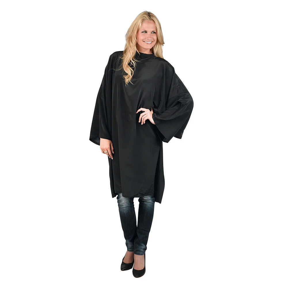 [YC560000102] Sibel Flexi Peignoir Fermeture Auto-agrippant Noir