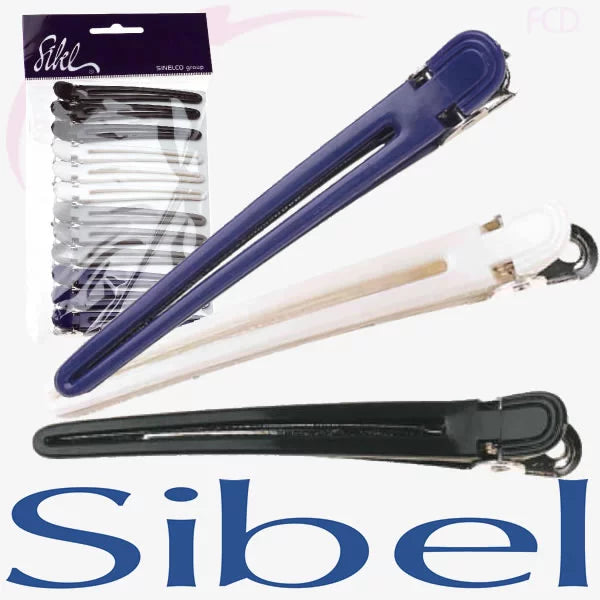 [YC934073300] Sibel Pince Sépare-Mèches En Alu/Nyl 12 pcs