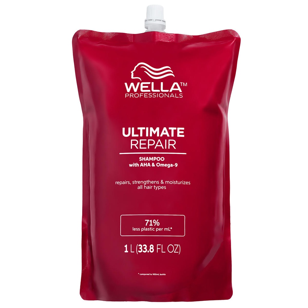 [6053] Wella Professionals Ultimate Repair Shampoo Pouch 1L