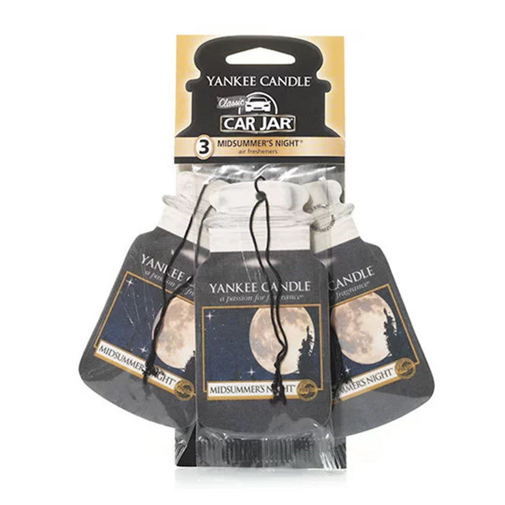 [YC3402] Yankee Candle Midsummer Night Parfum pour Voiture Lot de 3