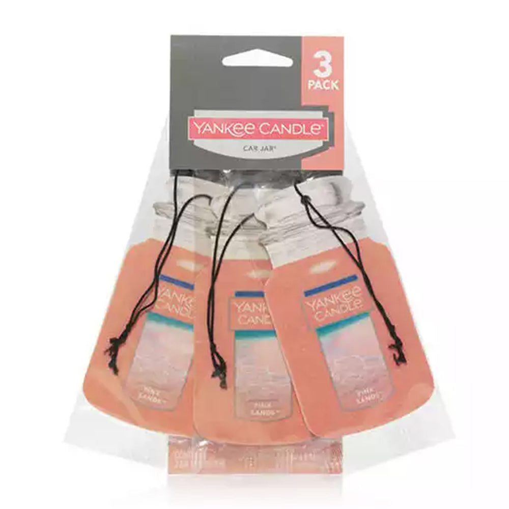 [YC3401] Yankee Candle Pink Sands Parfum pour Voiture Lot de 3
