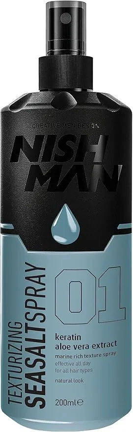 Nishman 01 Sea Salt Spray Keratin & Aloe Vera 200ml