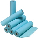 Drap d’examen plastifié bleu - 50 x 38 cm 180 Feuilles